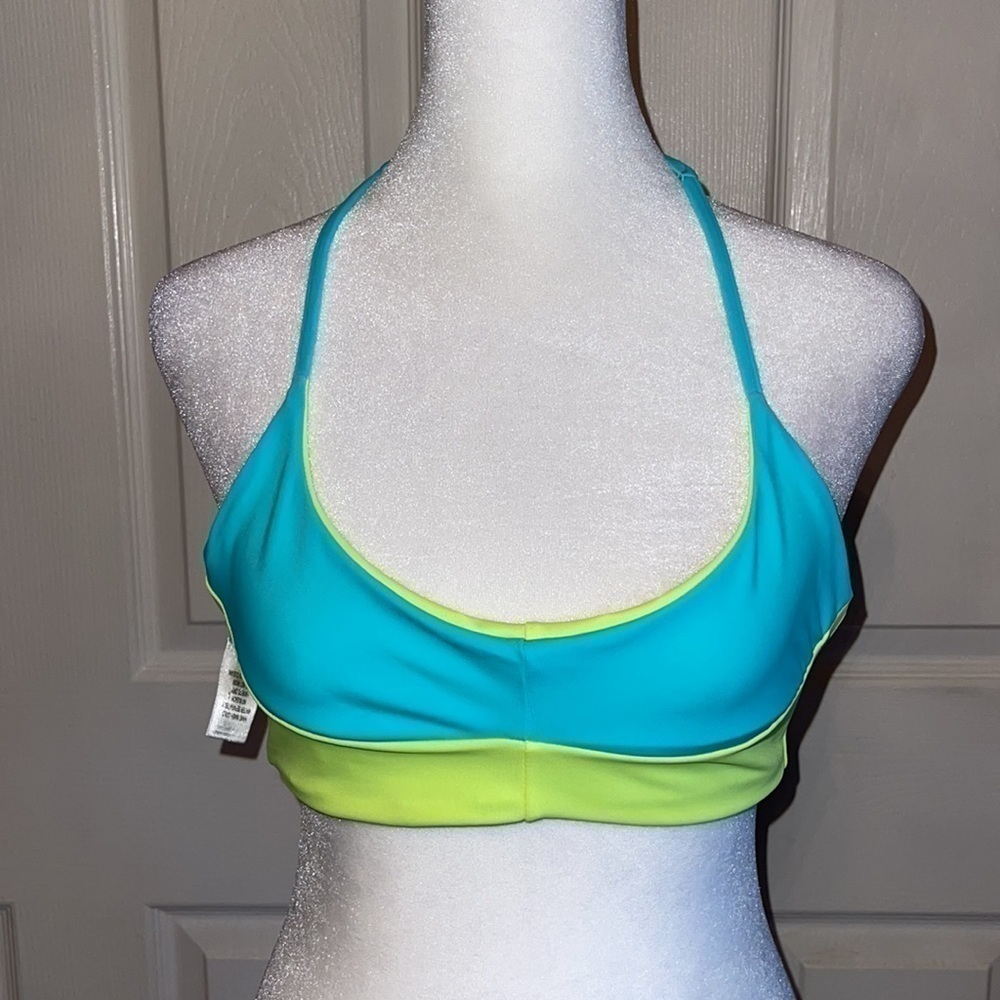 NWT Imsy Two Tone Reversible Halter Bikini Swim Top - Picture 3 of 7